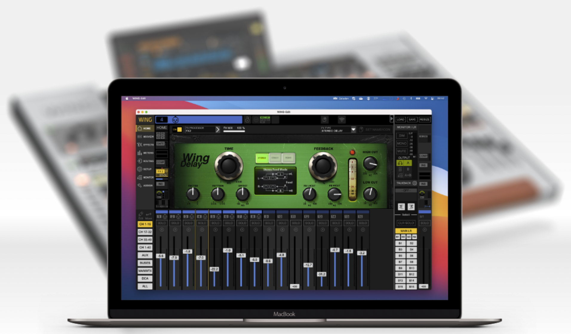 Behringer Wing Edit, primera aplicación PC/Mac/Linux/Pi para Wing